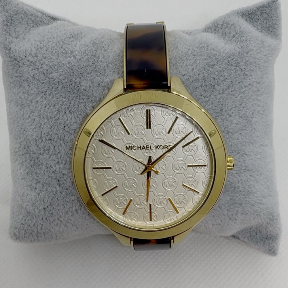 Michael Kors Slim Runway Tortoise Acetate Watch